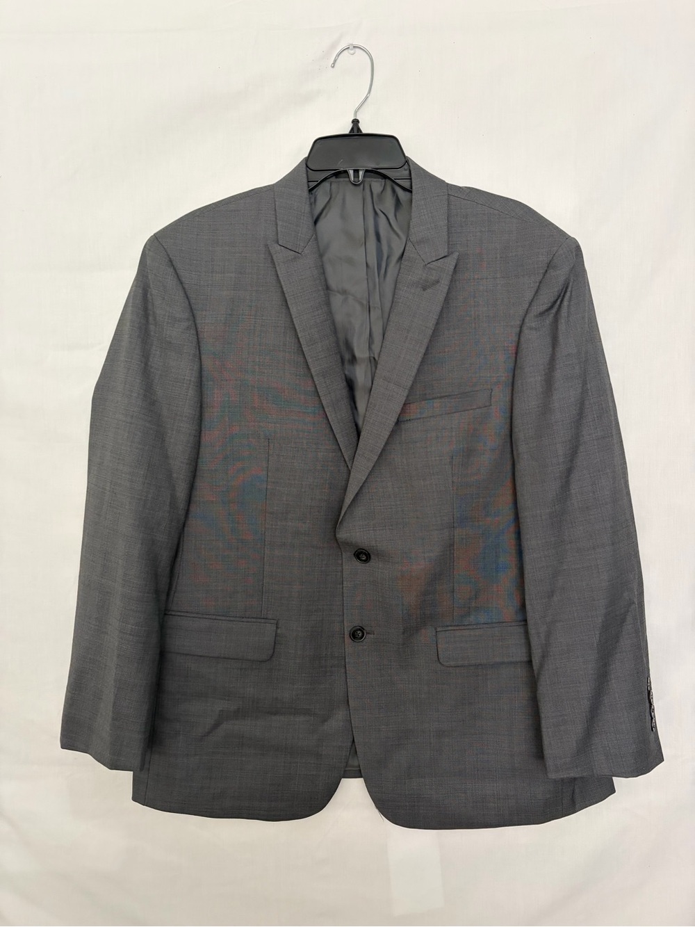 Calvin Klein Mens 44 Short Extreme Slim Fit 100% Wool Grey Blazer Jacket(A936)
